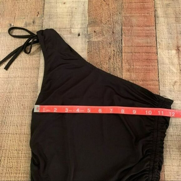Free people intimately womens black one shoulder top with side ties -XS - Picture 5 of 6